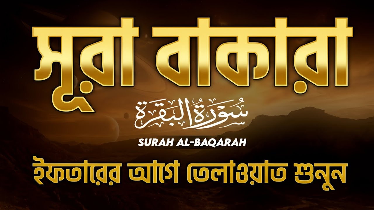 মন জুড়ানো সুন্দর কন্ঠে সূরা আল বাকারা তিলাওয়াত শুনুন | Beautiful Surah Baqarah | AHMED AL SHALABI