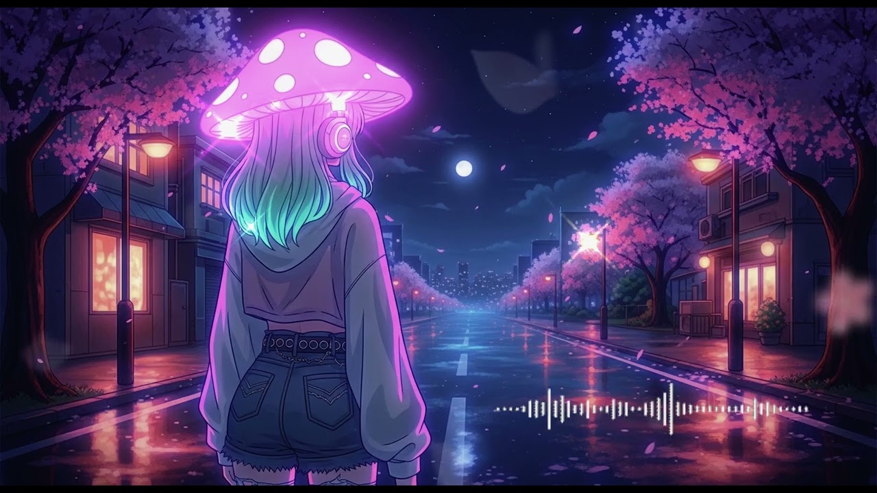 ｇｌｏｗｉｎｇ  ｉｎ  ｔｈｅ  ｄａｒｋ 🍄✨(✿) soothing beats to watch the petals fall]