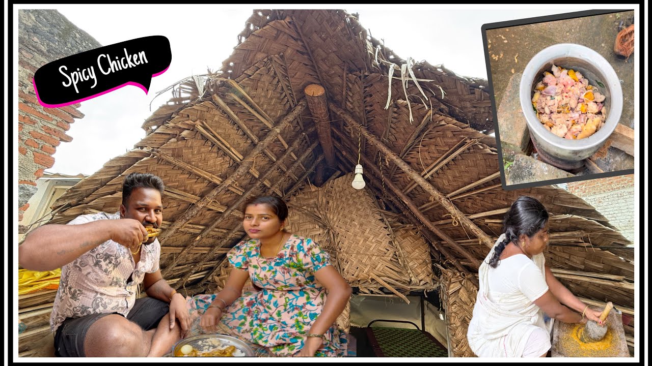 😍நாங்க☺️வெச்ச Village🏡🛖 style நாட்டு கோழி🐓 குழம்பு🍗🥘… Funny Vlog 😂🤣