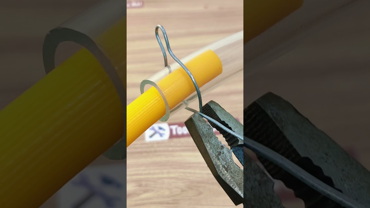 How to Join Two Rubber Pipes Using Metal Wire-Tools Rules