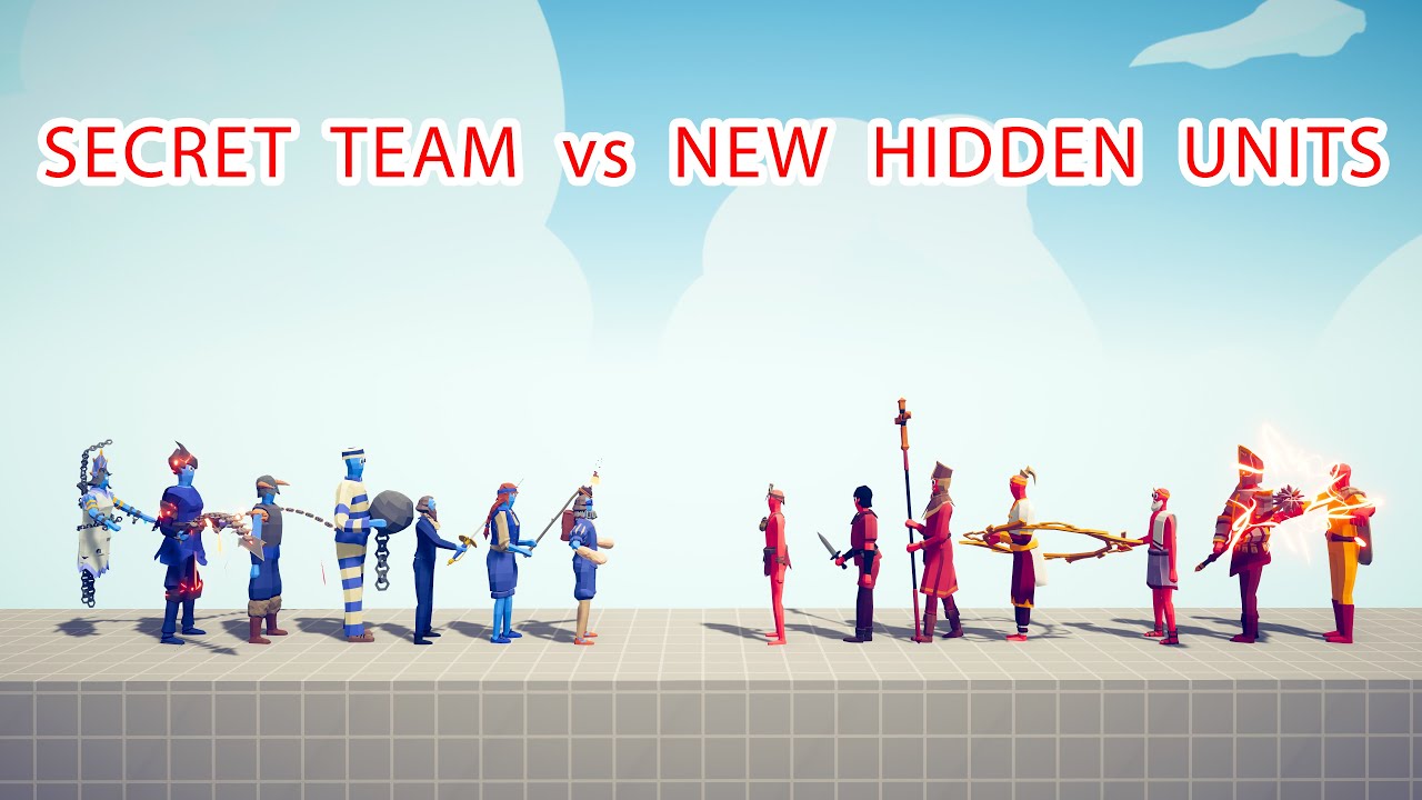 SECRET Team vs NEW HIDDEN Team - Totally Accurate Battle Simulator TABS
