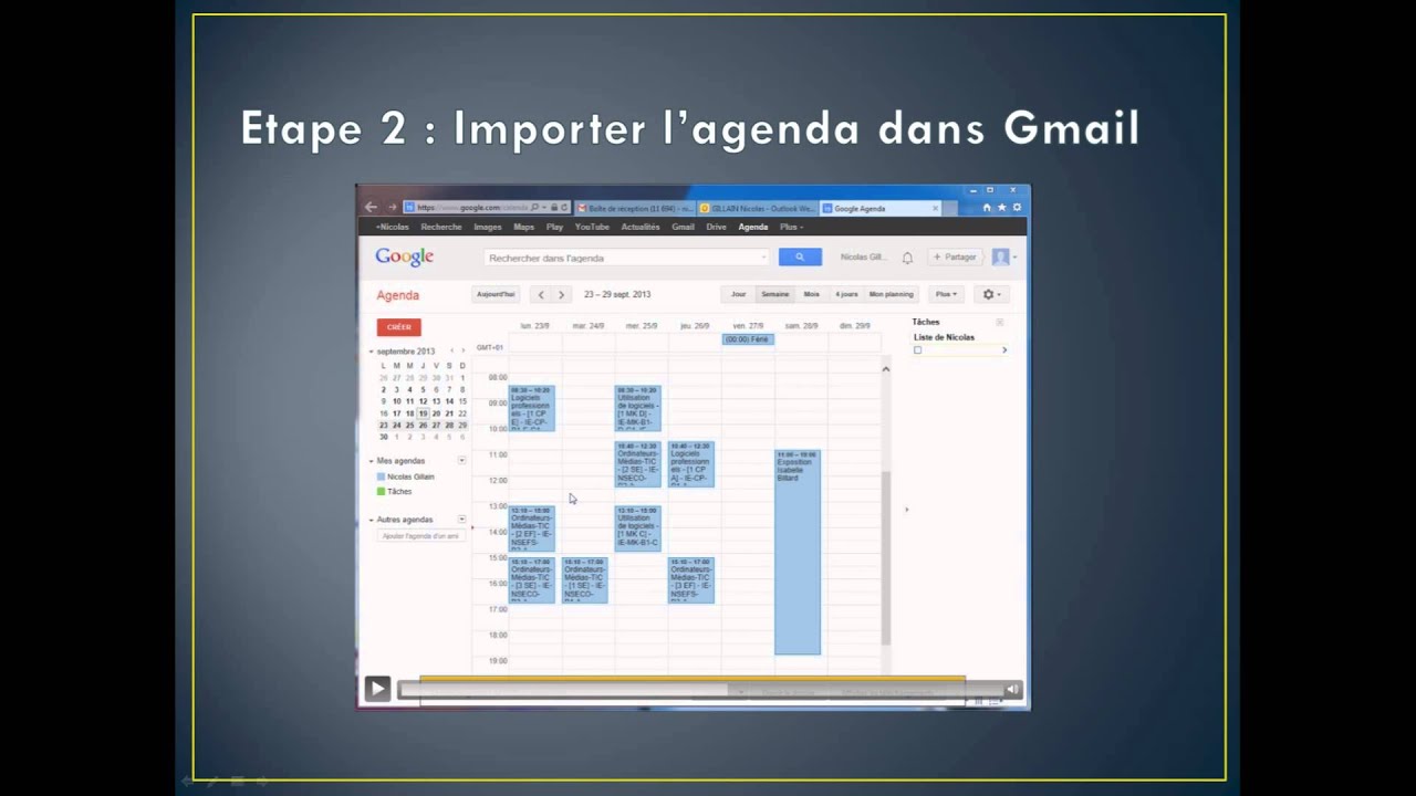 Importer agenda