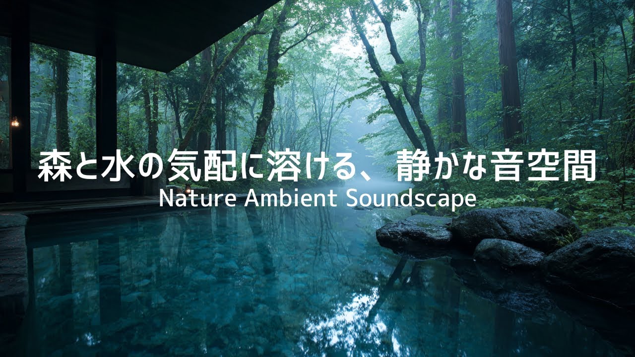 【アンビエントBGM】森と水の気配に溶ける、静かな音空間｜Nature Ambient Soundscape