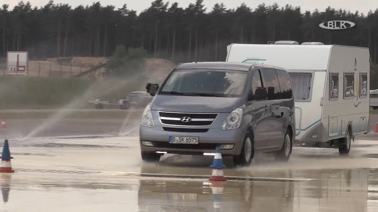 ADAC Fahrsicherheitstraining Wohnmobil Anhänger Wohnwagen Frank Burdach Katarina Kroll Thomas Buley