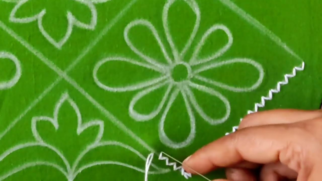 Hand embroidery nakshi kantha design tutorial,নকশীকাঁথা নকশা