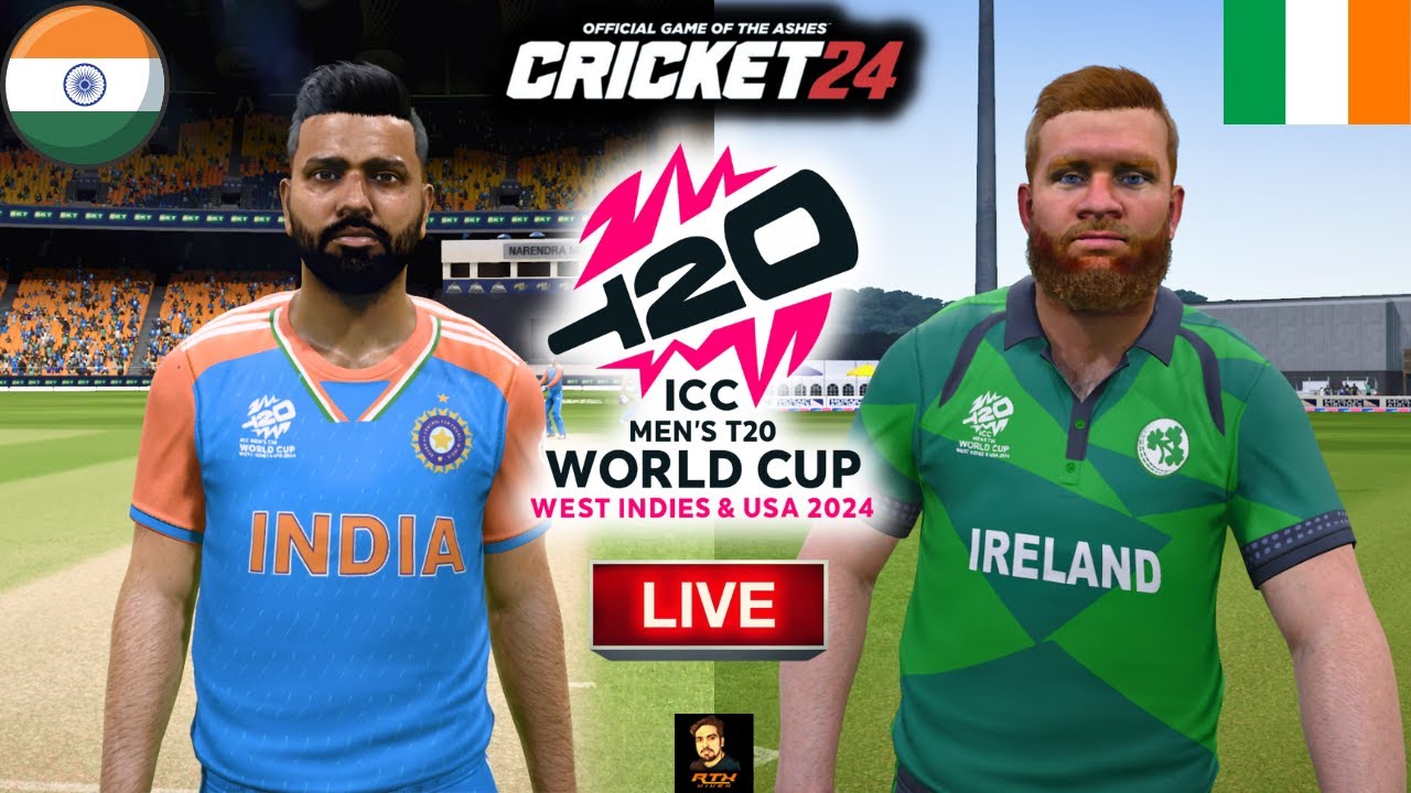 T20 World Cup 2024 India vs Ireland Match - Cricket 24 Live - RtxVivek