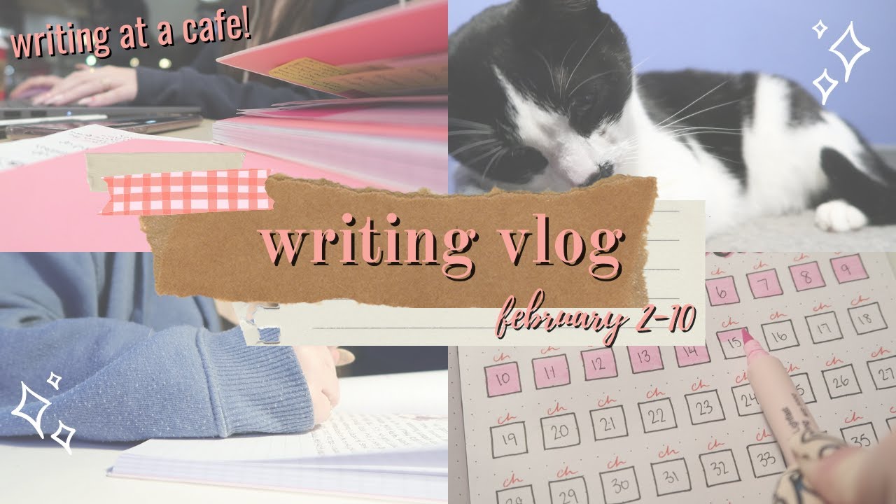 2023 writing goals, re-reading my manuscript, & writing at a cafe! // Writing Vlog