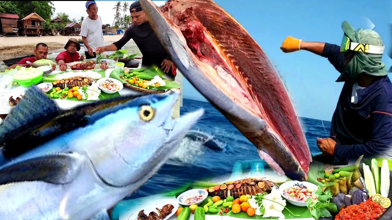 Переработка мяса тунца в специальное меню из морепродуктов | ловить и готовить
