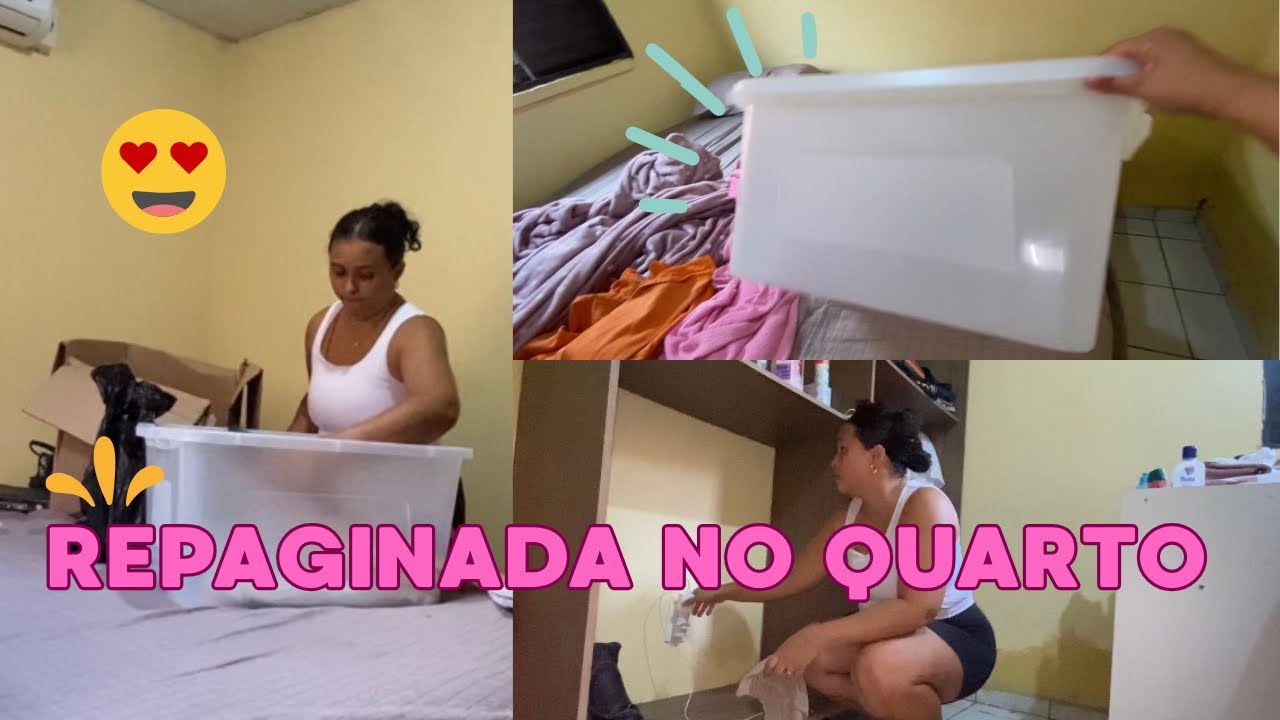 MEU QUARTO | Faxina completa e organização 💛 Rotina real de dona de casa