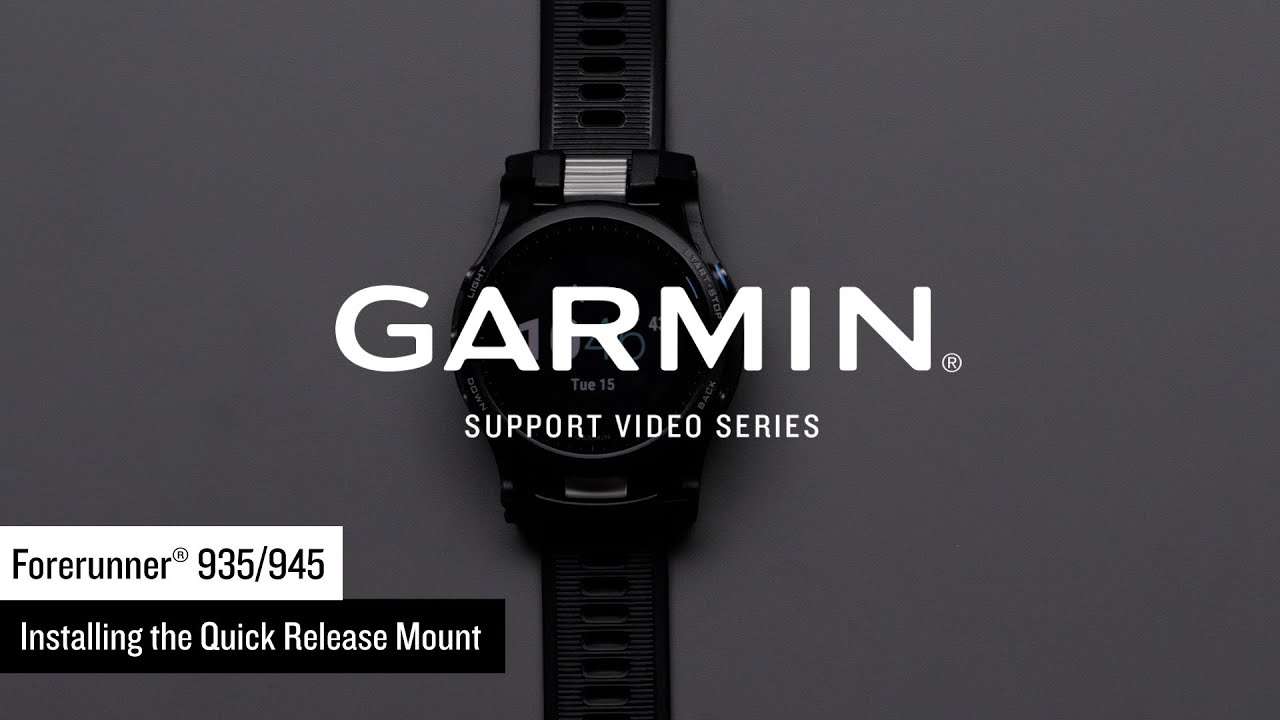 Support: Using the Forerunner&reg; 935/945 Quick Release Mount