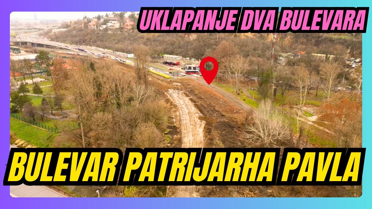 Uklonjen potporni zid Mosta na Adi zbog uklapanja dva bulevara - Vojvode Mišića i patrijarha Pavla.