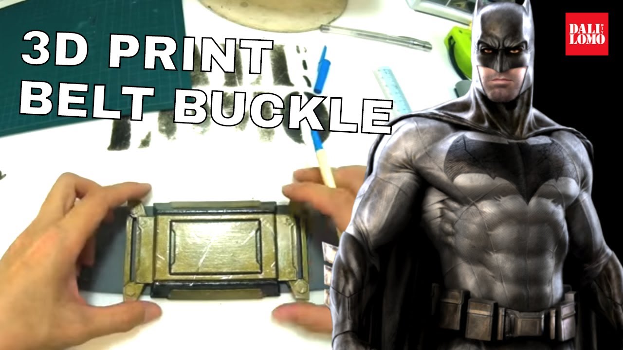 3D Printed Batfleck Batman Belt Buckle
