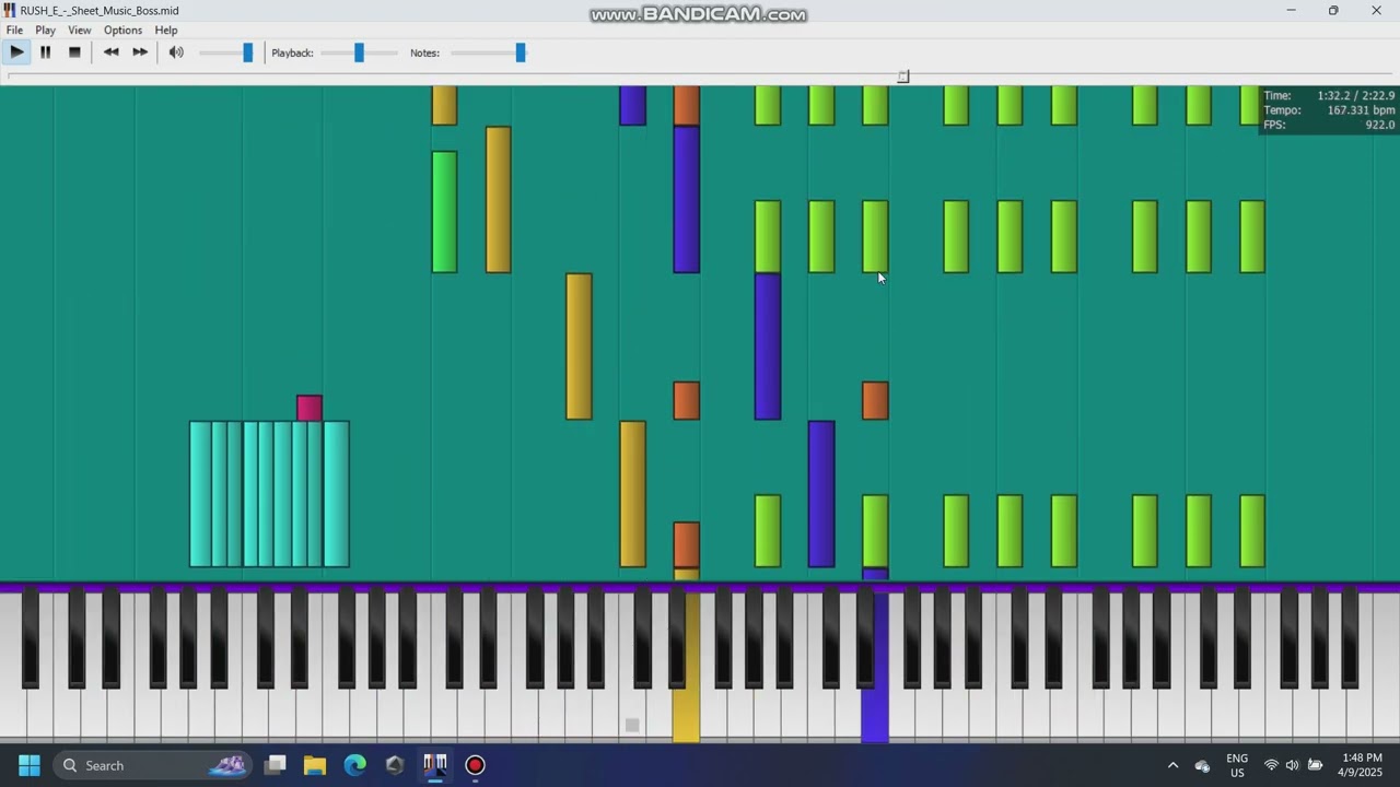 (LAST BANDICAM VIDEO) Rush E using Arachno Soundfont
