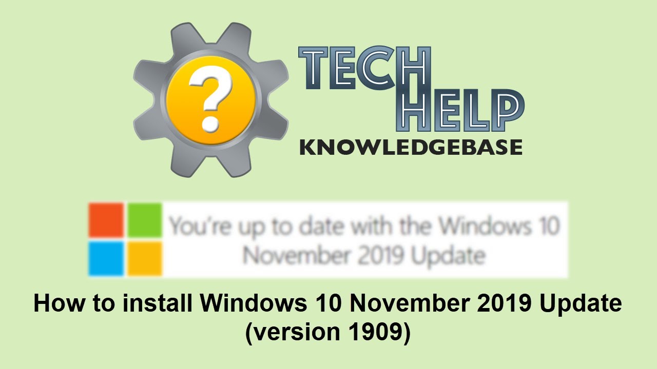 How to install Windows 10 November 2019 Update (version 1909)