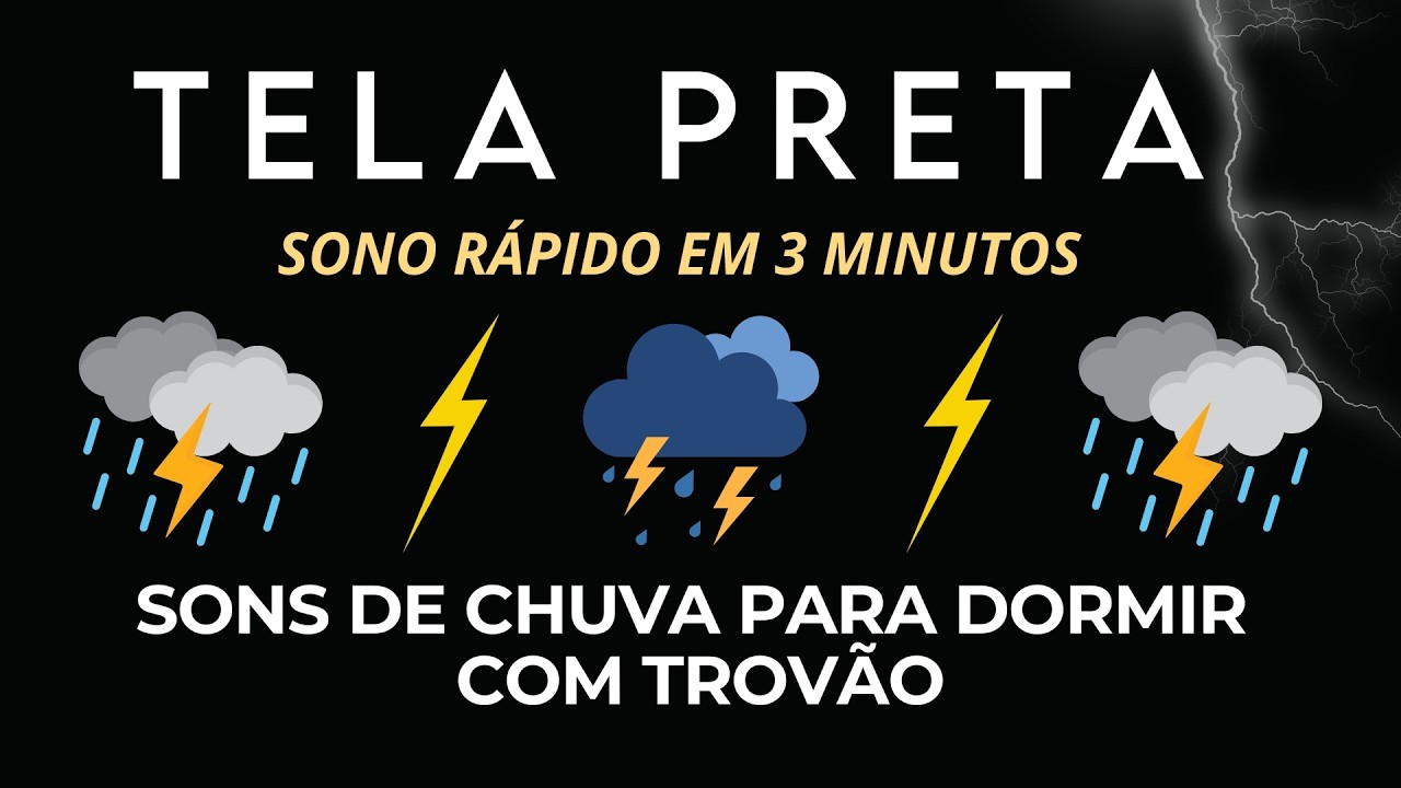 Chuva Suave e Trovoadas Relaxantes | Sons Naturais para Ajudar no Sono e Reduzir o Estresse