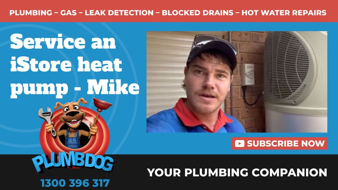 Mike services a 270l iStore heat pump - Plumbdog Plumbing Perth