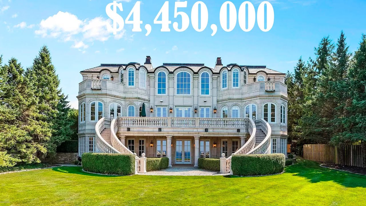 Luxurious mansion for sale in Michigan. House tour for $4,450,000.