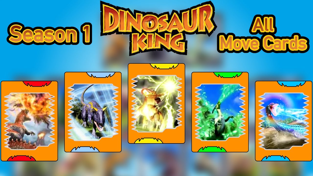 Dinosaur King: All MOVE CARDS Explained! (Season 1)