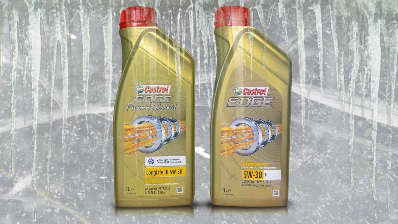 Test -30&deg;C Castrol Edge Professional Longlife III 5W30 vs Castrol EDGE Titanium FST LL 5W30