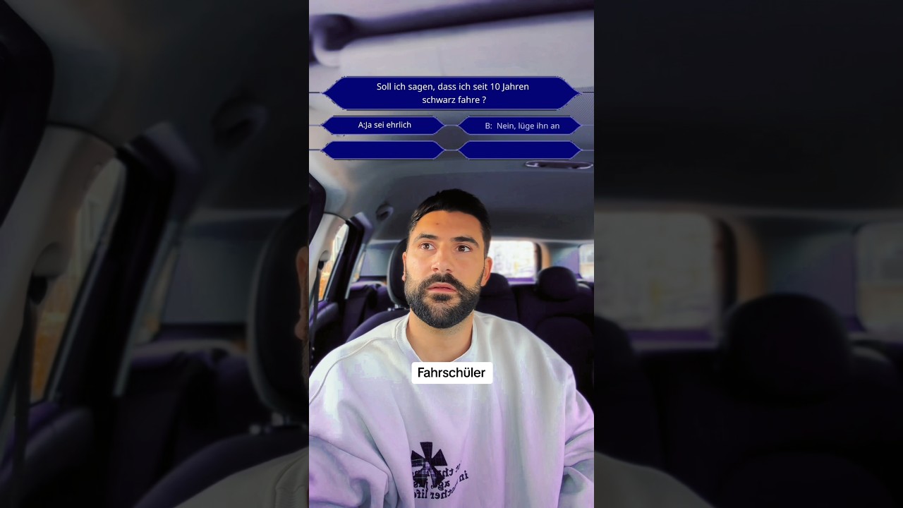 1.Fahrstunde mit einem Schwarzfahrer #fahrpr&uuml;fung #fahrschule #fahrstunde #fahrlehrer #fahrsch&uuml;ler