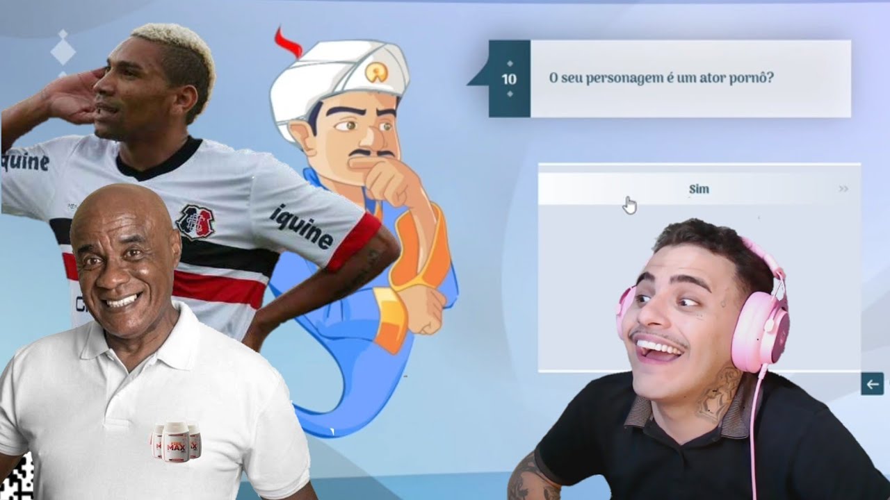 XHAKINHA JOGANDO AKINATOR (ou pelo menos tentando)