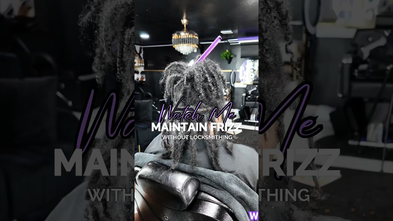 Watch Me Maintain Frizzy Locs WITHOUT Loc Smithing #locs #retwistlock #retwist #loctician