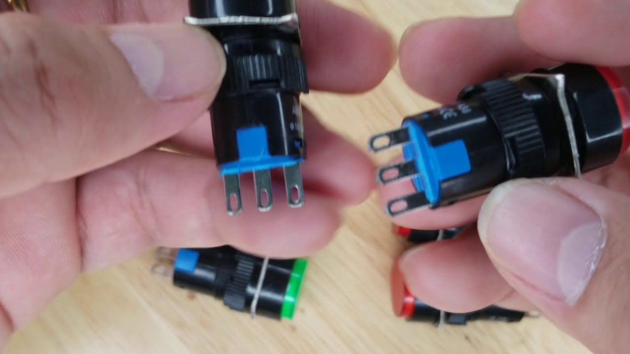 Công tắc nút nhấn giữ LA16Y-11Z AB6Y-A 16mm