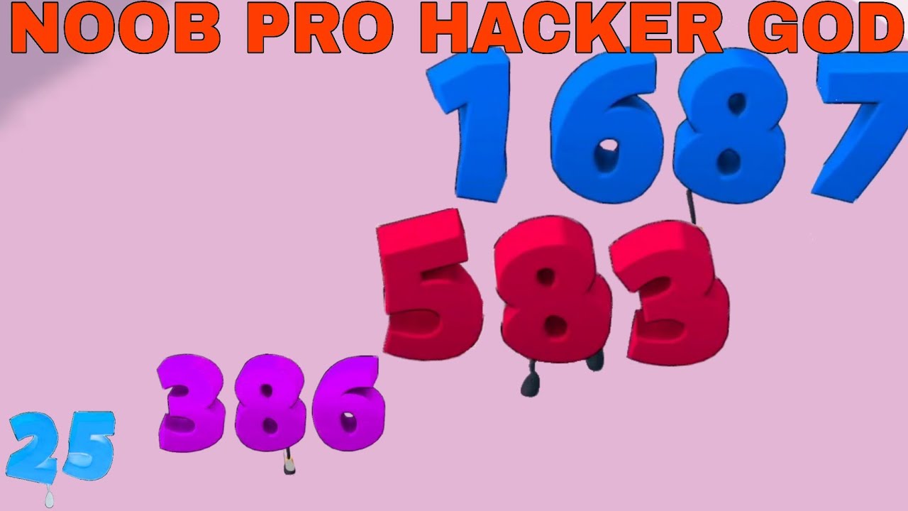 NOOB VS PRO VS HACKER VS GOD   in Number Hide and Seek