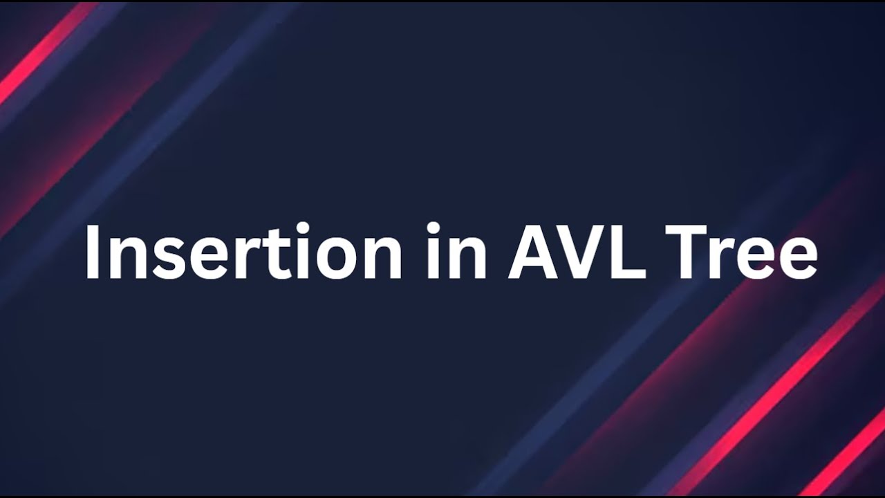 Insertion in AVL Tree| @AlphaCodeMath