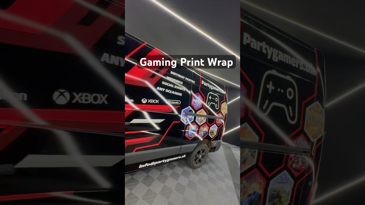GAMING Van Wrap 🤯 #wrapcapital #wrap #wrapping #van #gaming #vinylwrap