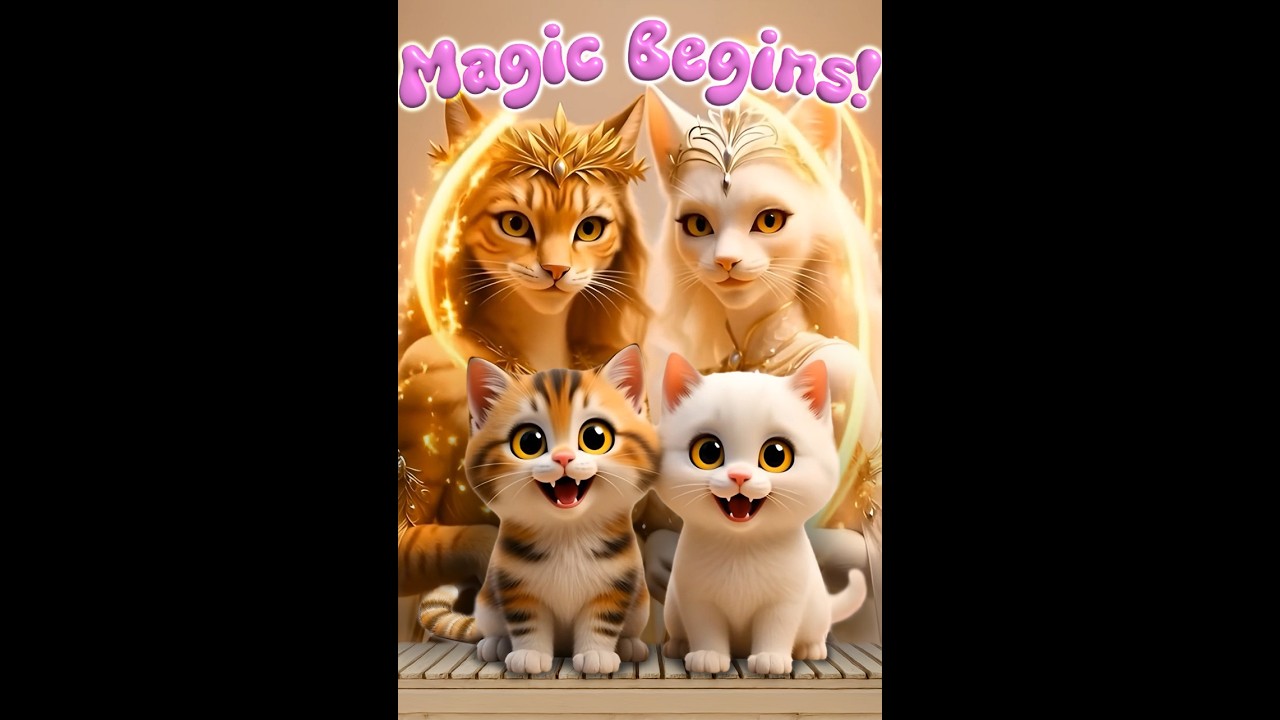 Nola & Sugar’s Magical Transformation ✨ From Celestial Queens to Cute Kittens!