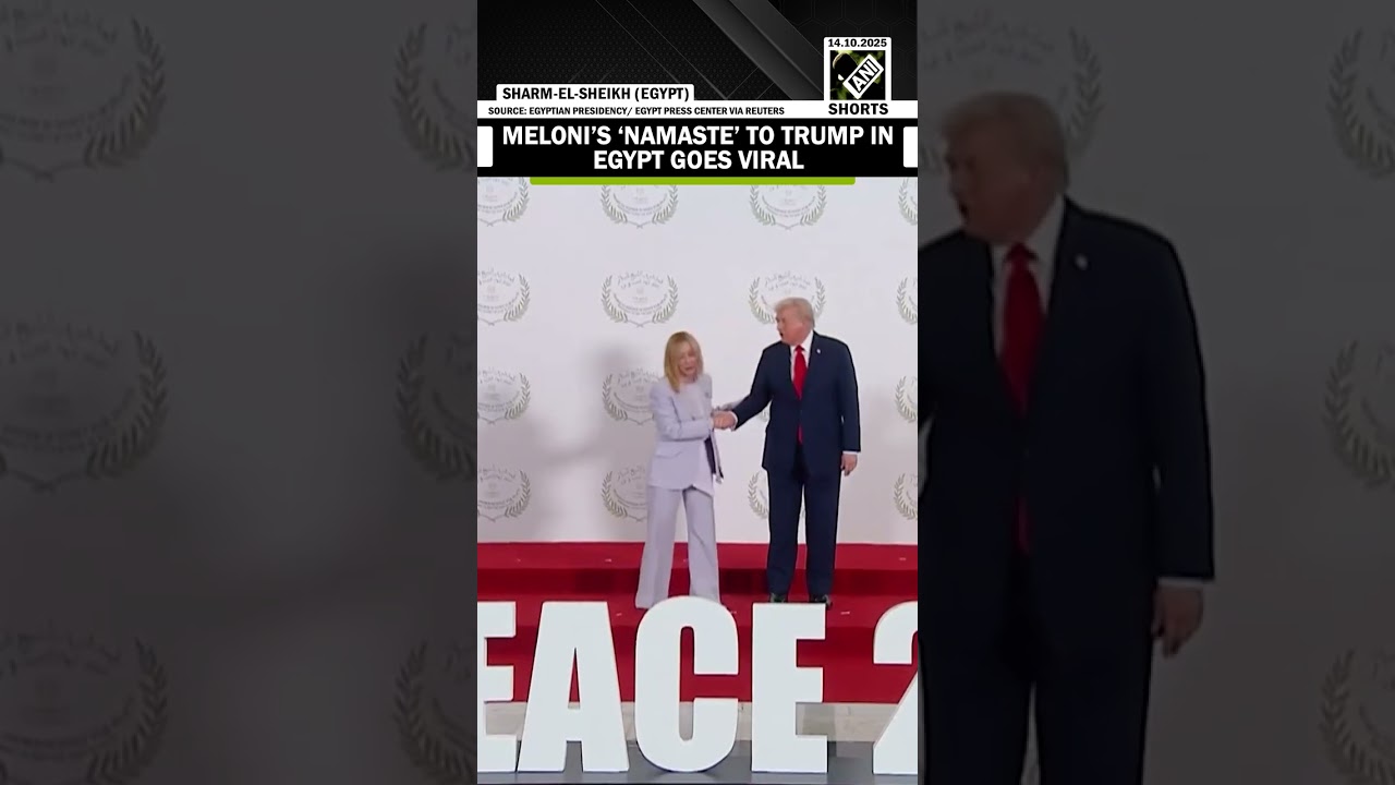 Italian PM Georgia Meloni in headlines again for ‘Namaste’ to President Trump in Egypt