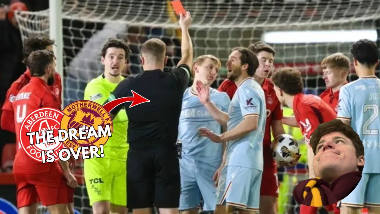 THE DREAM IS OVER… Aberdeen 2-0 Motherwell MATCH VLOG!!