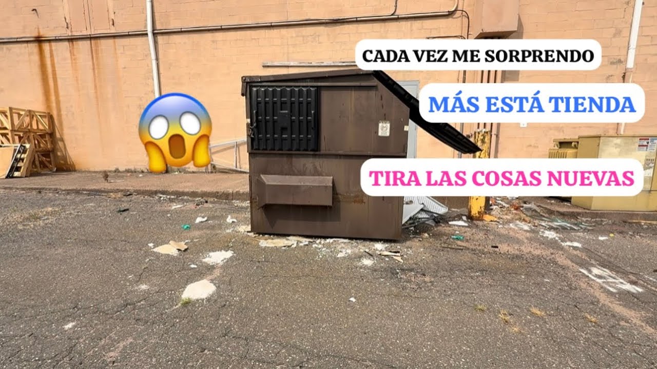 DUMPSTER DIVING CADA VEZ ME SORPRENDO MÁS ESTA TIENDA TIRA LAS COSAS NUEVAS#dumpsterdiving #usa 