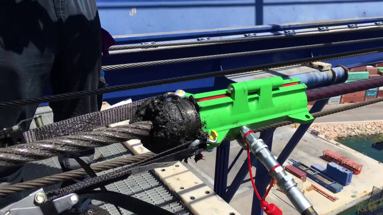 Automatic wire rope cleaning & lubrication - Viper Mini
