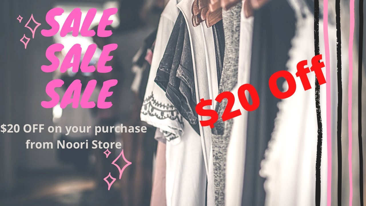 SALE on Brand|SALE on store | $20 OFF on Noori Store ClOTHES, iPhone Cases, and many more