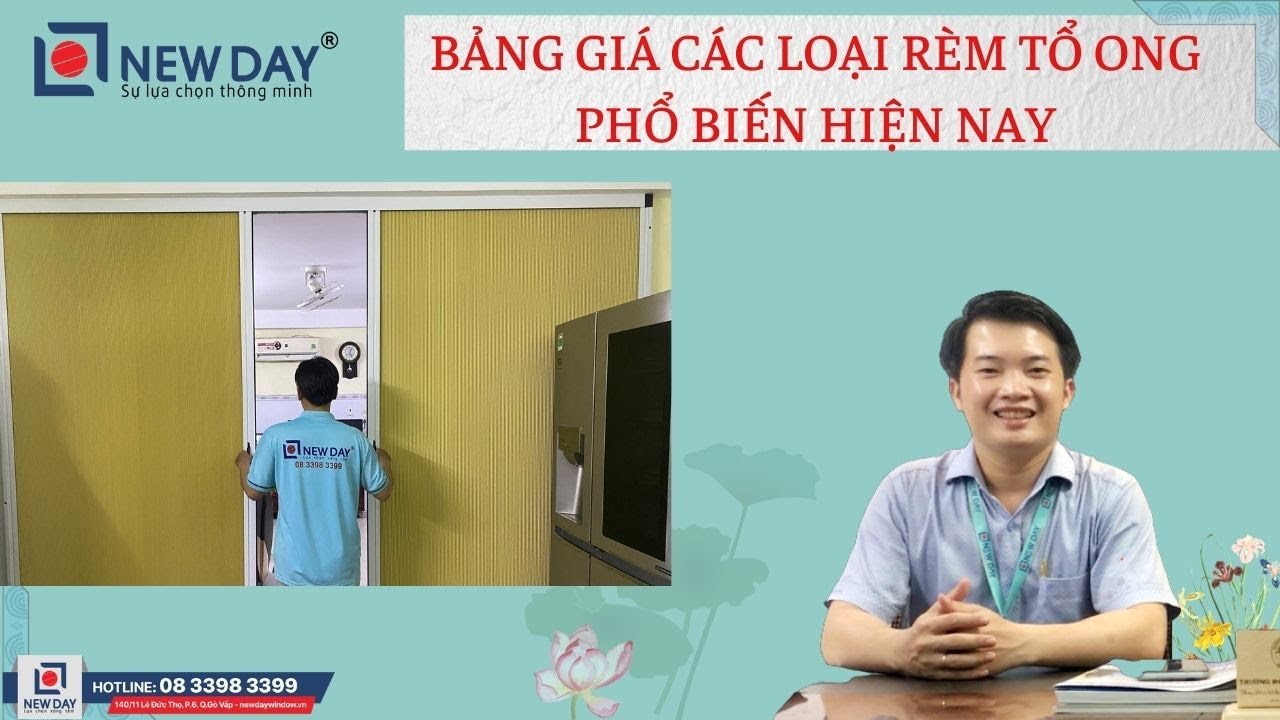 Bảng giá các dòng rèm tổ ong, vách ngăn phòng phổ biến hiện nay [Cửa lưới New Day]|08 3398 3399