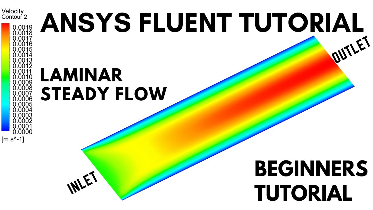 ANSYS Fluent for Beginners: Lesson 1(Basic Flow Simulation) | CFD Analysis of a Laminar Flow