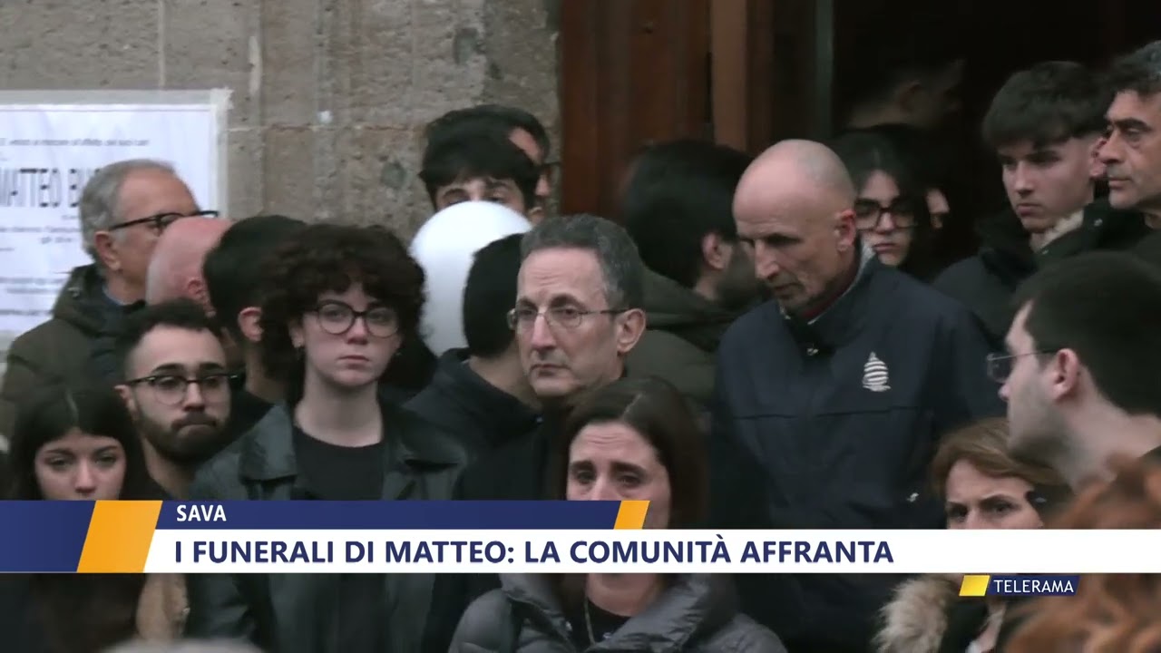 SAVA  I FUNERALI DI MATTEO: LA COMUNITA' AFFRANTA di WALTER BALDACCONI