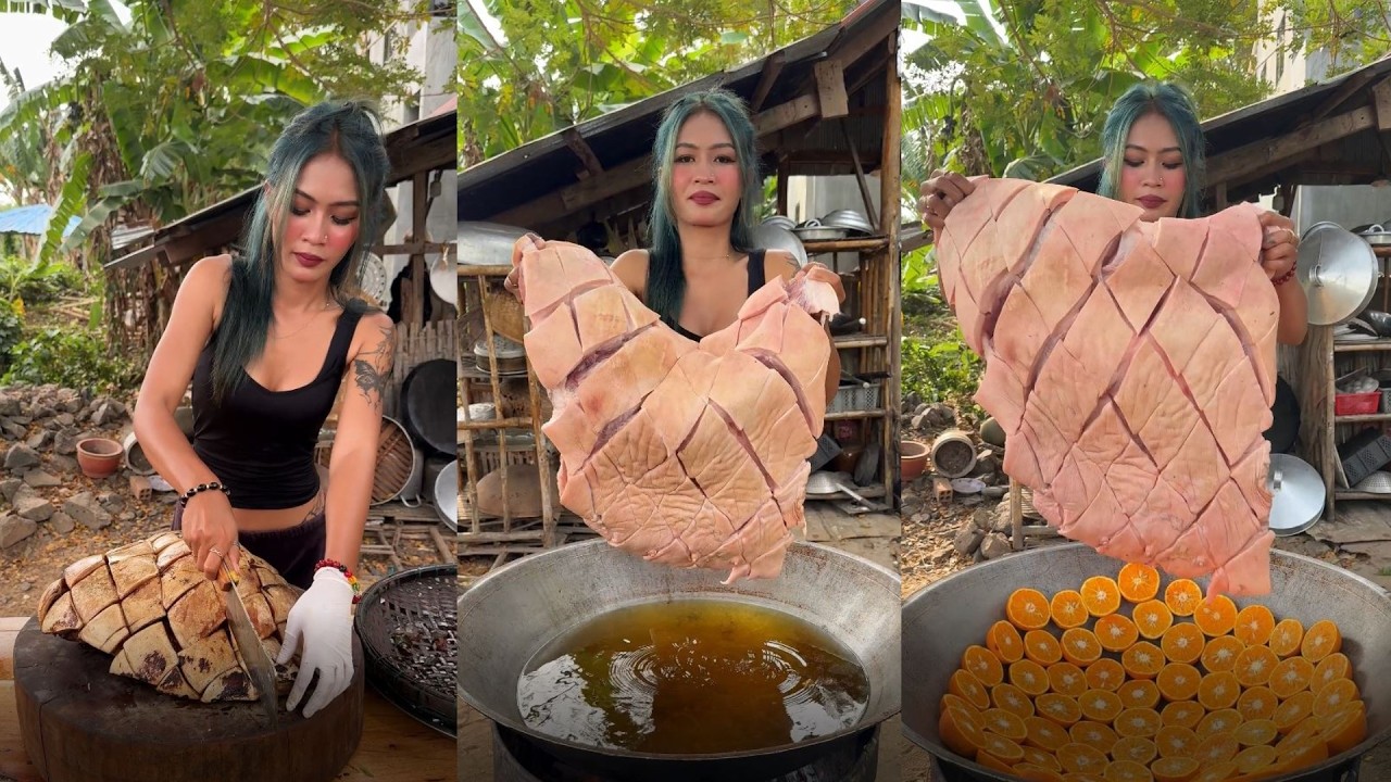 Amazing cooking wash pork with orange recipe