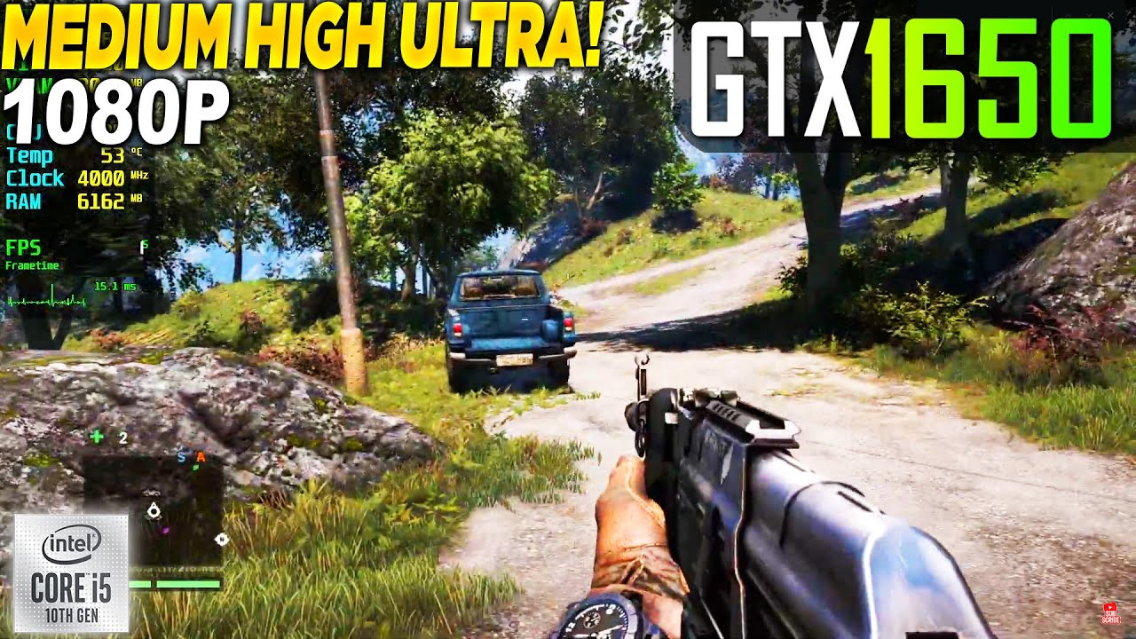 Far Cry 4 GTX 1650 - 1080p Medium, High, Ultra,