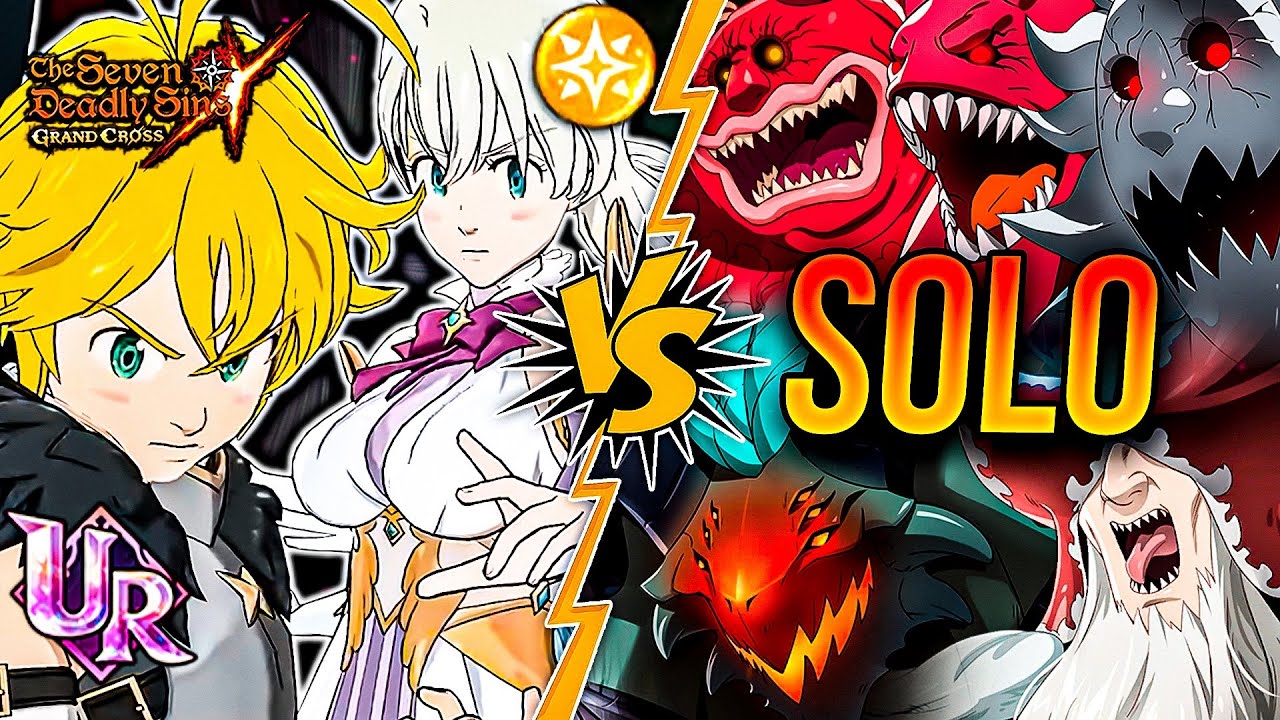 MELIODAS ELIZABETH vs TODOS LOS DEMONIOS!! 📈🔥 INFIERNO EN SOLO! 🙂 | Seven Deadly Sins: Grand Cross