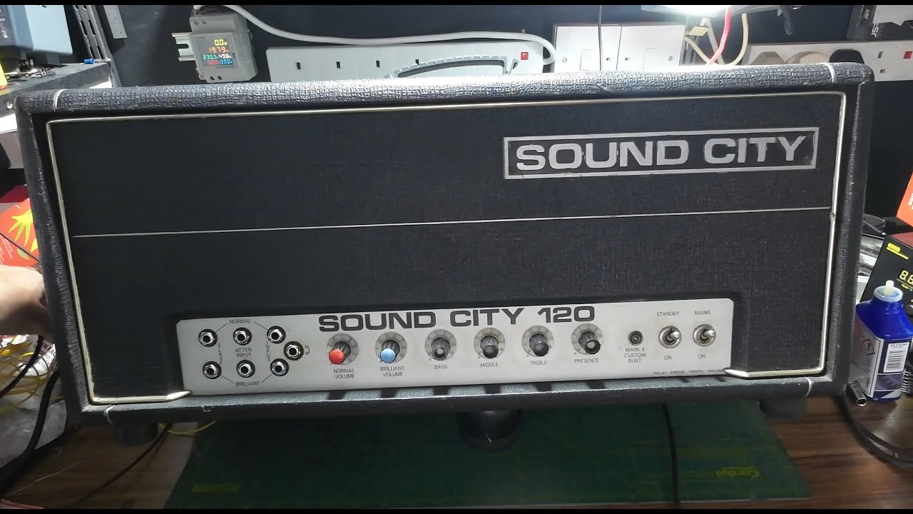 Sound City 120 Guitar Amp Head 1970s Service and Repairs