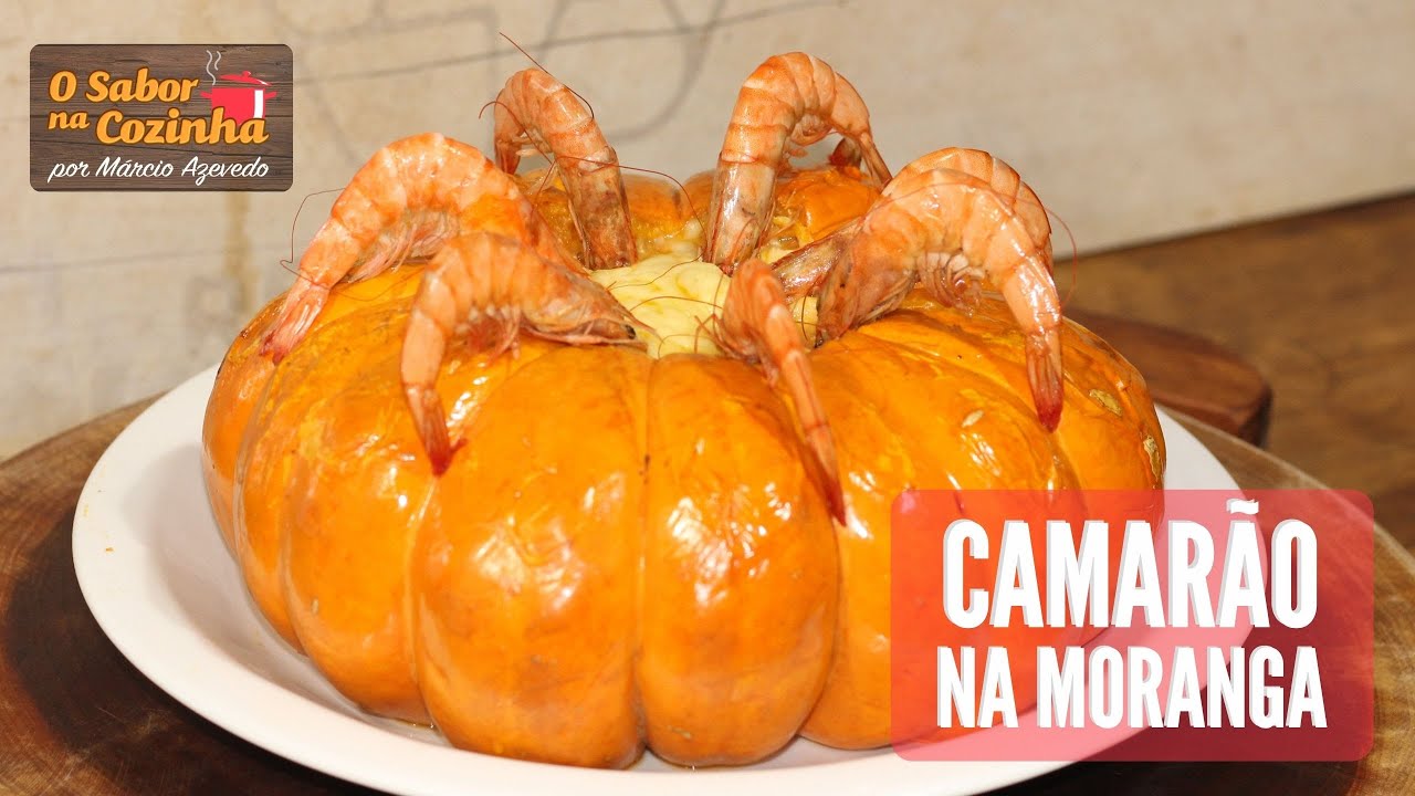 PRATO: Receita de camarão na moranga