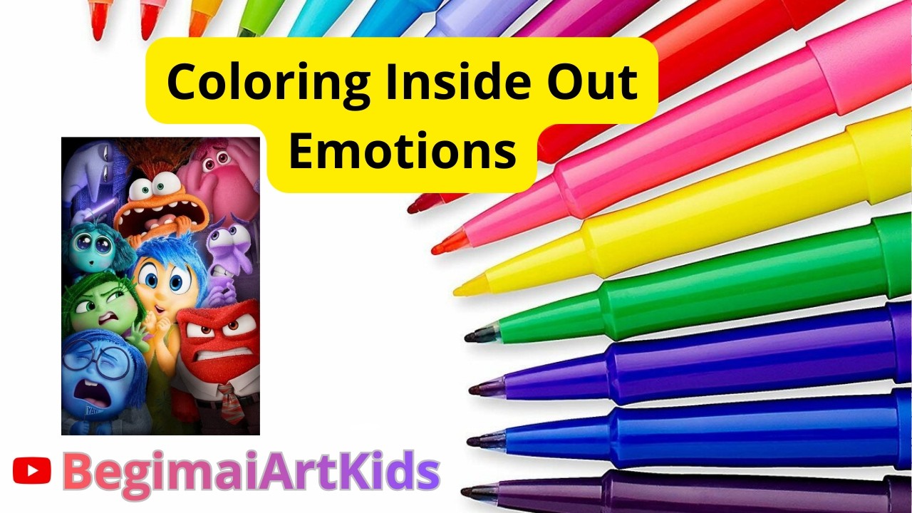 Coloring Inside Out Emotions 🎨 |
