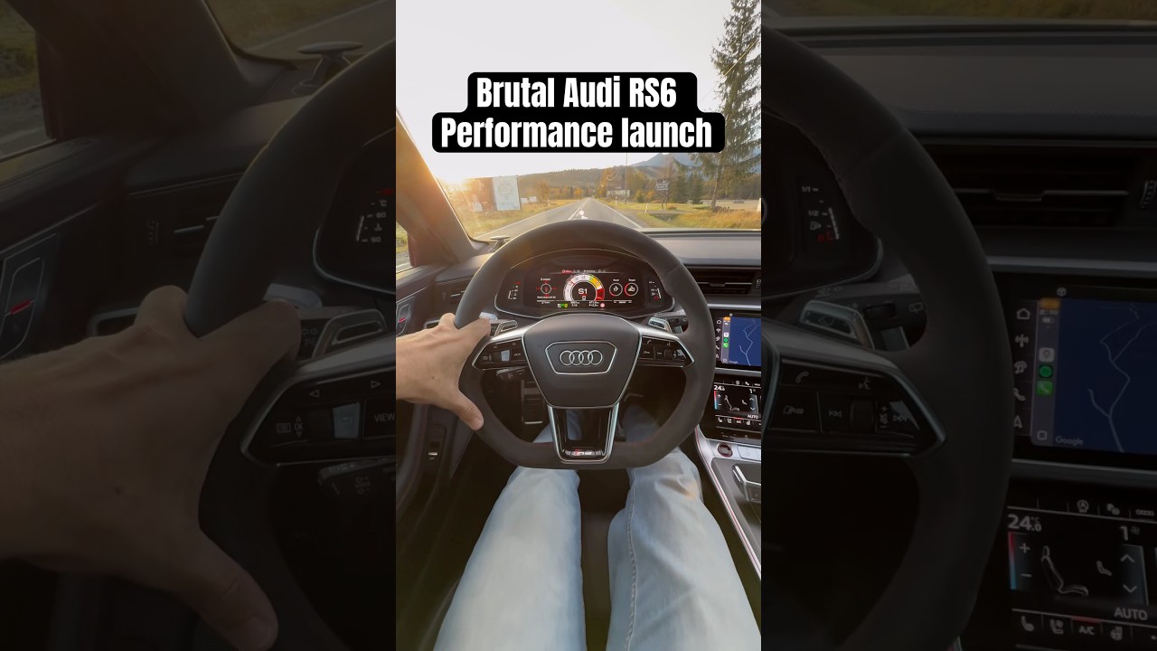 Brutal 2.9sec RS6 Performance launch | #audi #rs6