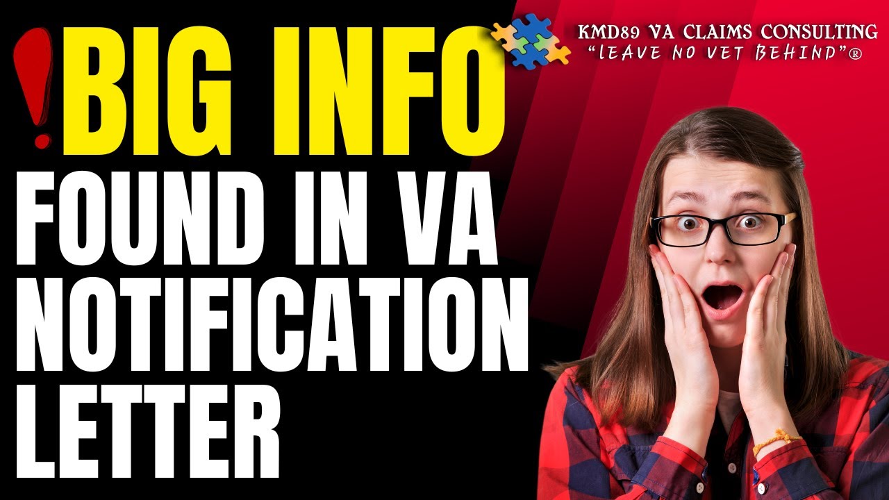Valuable information that can be found in the VA notification letter