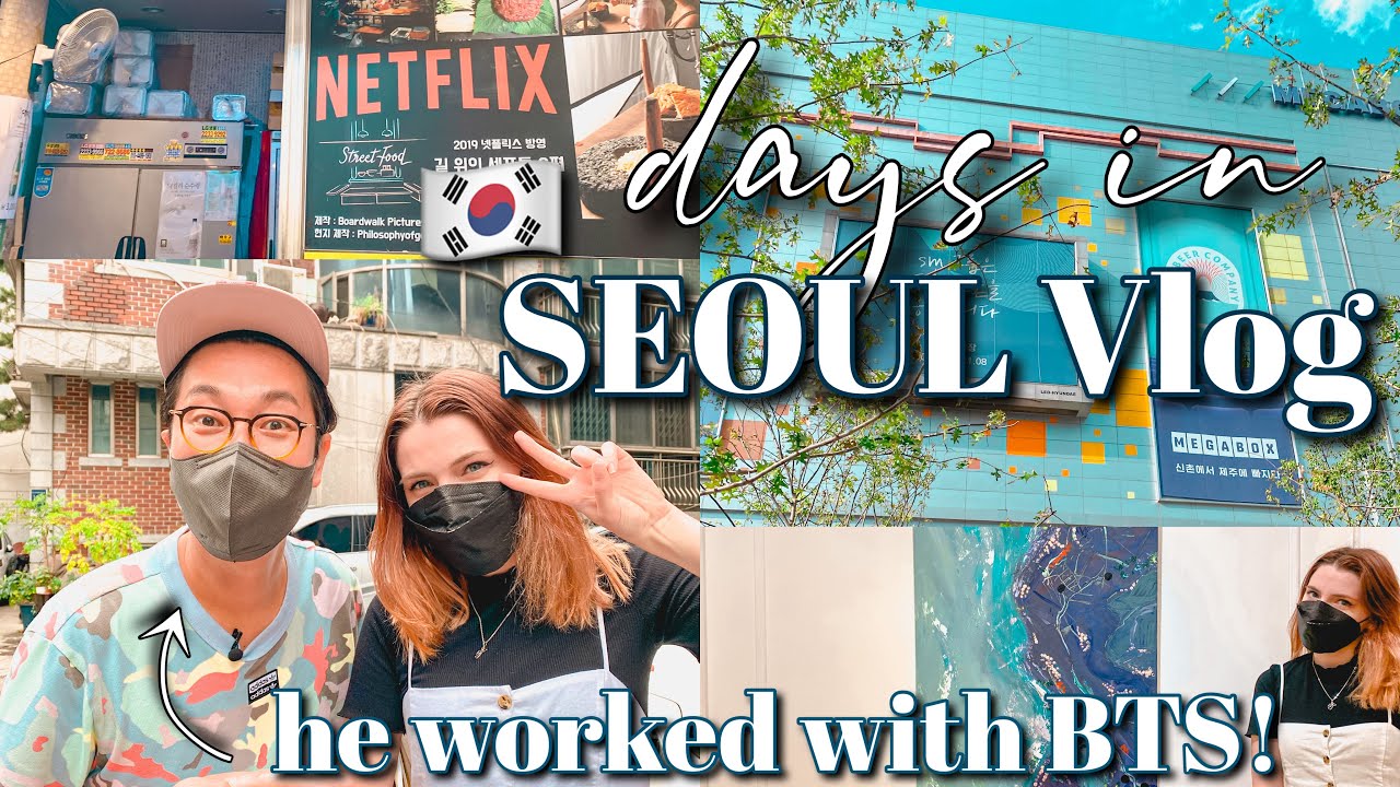 days in Seoul w/my roommate! meeting Korean comedian who worked with BTS! visiting an art gallery,..