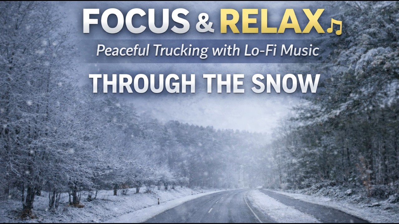 Winter Truck Drive | LoFi Music for Studying, Focus & Deep Work