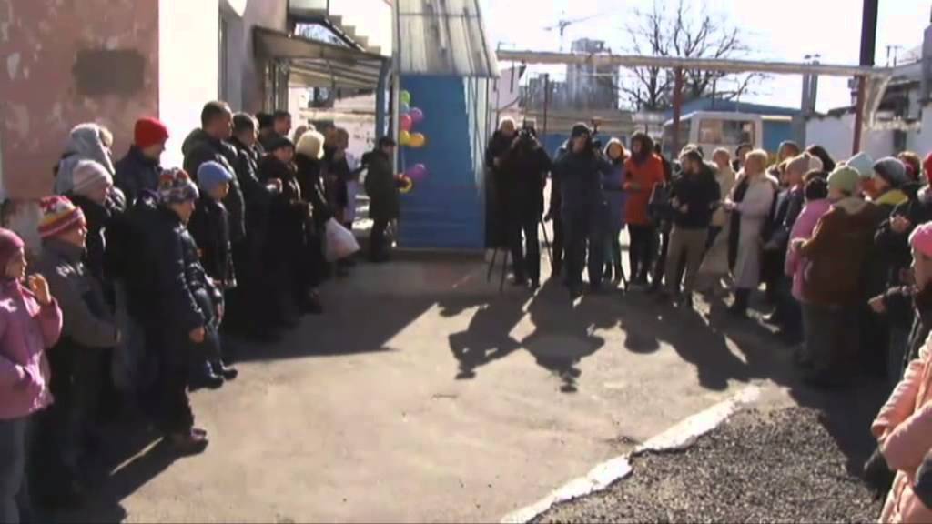 Открытие нового корпуса в одесском интернате для детей-инвалидов (включение)